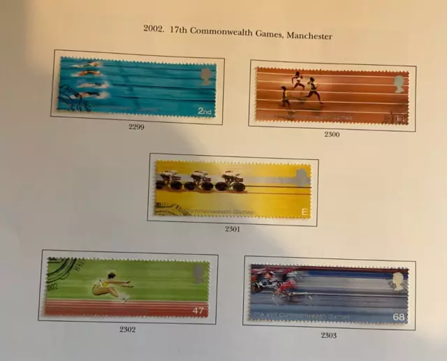 QE2 GB - 2002 Commonwealth Games - a set of fine-used stamps