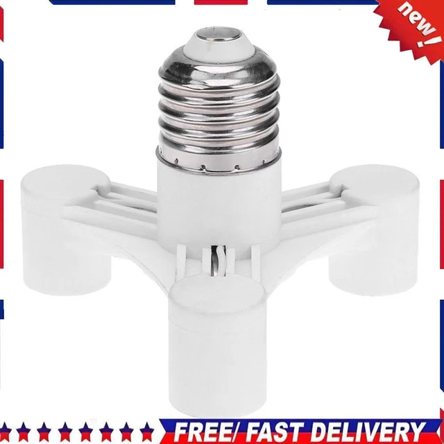 E27 TO E14 Bulb Light Socket Adapter Splitter Screw Induction Lamp