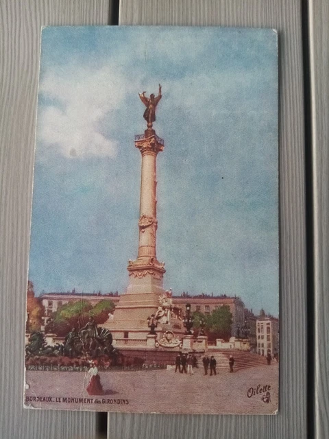 Cpa Bordeaux Le Monument Des Girondins