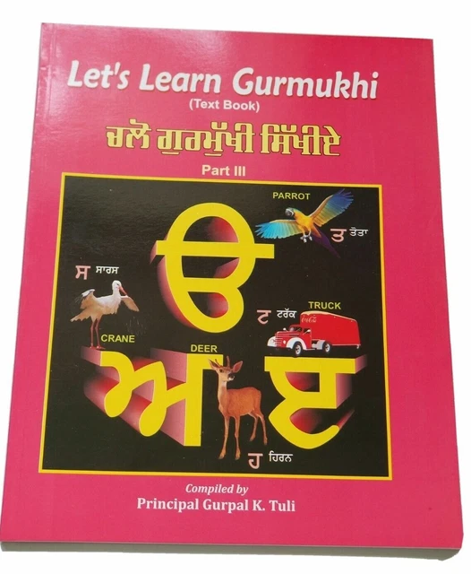 LET'S LEARN GURMUKHI Writing Punjabi Textbook Sentence Making 3rd Book