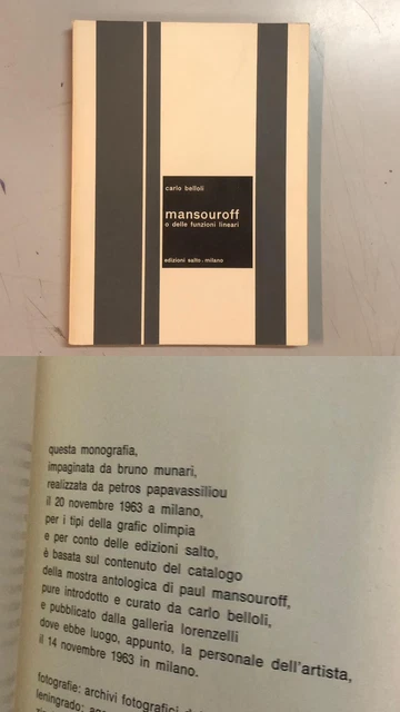 mansouroff e delle funzioni lineari belloni carlo