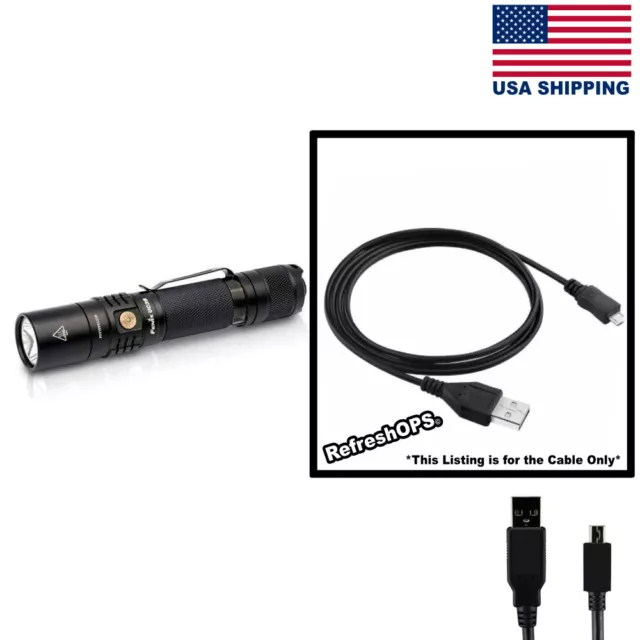 Fenix ​​UC35 V2.0 1000 Lumen Flashlight USB Cable Transfer Cord Replacement