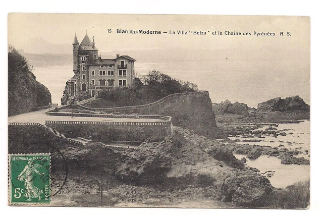 biarritz-modern villa "belza" and chain of the Pyrenees (a0116)