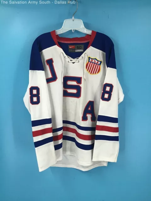 Nike Team Blue USA Hockey Jersey Large Patrick Kane 2014 Sochi Olympics NHL  #88