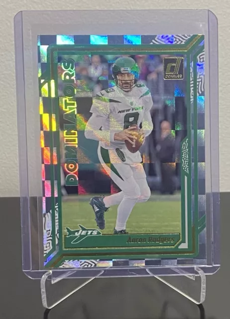 2023 Panini Donruss Aaron Rodgers Dominators Insert #D-18 New York Jets