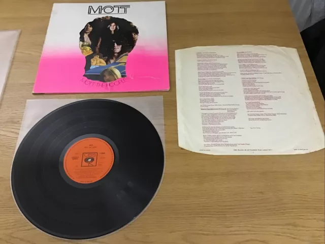 Mott The Hoople - Mott.  Vinyl 1973 UK. DIECUT SLEEVE. A1/B1. G+/VG+