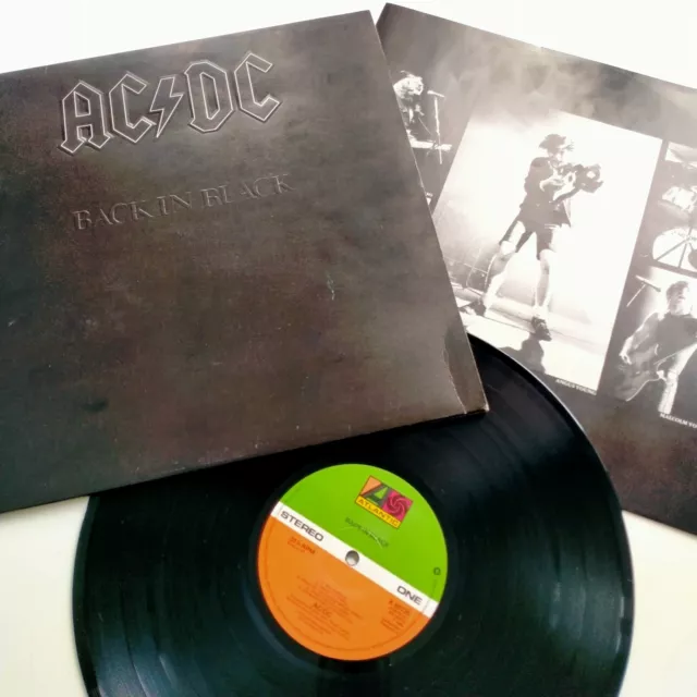 AC/DC LP Back in Black 1st Atlantic Press A1 B1 Ex Vinyl Led Zeppelin Nirvana