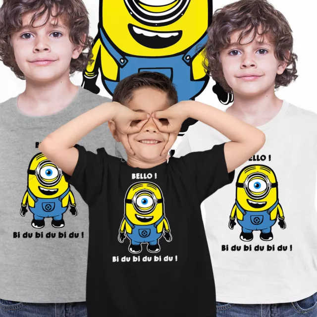 T-Shirt Minion Despicable me Bello Minions Sprache T-Shirt Kinder Erwachsene Frauen 3