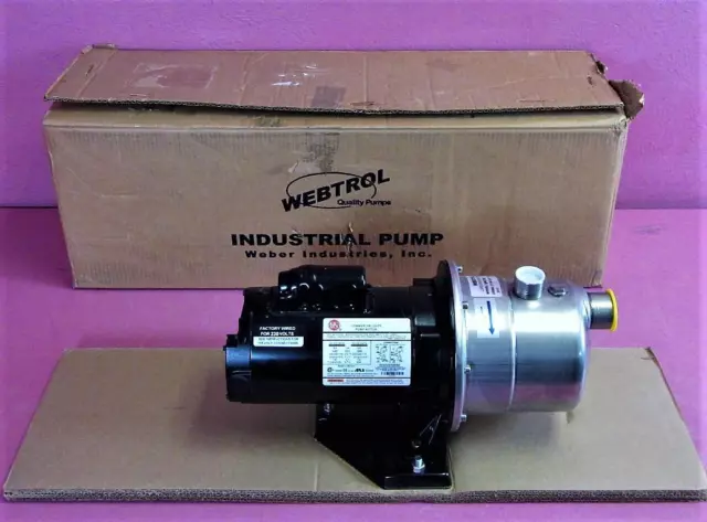New Webtrol SPC75Q Self Priming 25' Lift SS Transfer Pump & 3/4hp Motor 110/230V