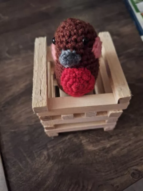 Amigurumi Rotkelchen Vogel Gehäkelt Handarbeit Geschenk