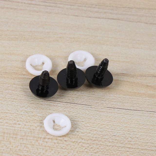 100 piezas muñeca ojos de seguridad clips de remache accesorios niño