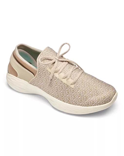 SKECHERS YOU LADIES Womens Gore Slip On Lace Up Natural Mesh Trainers UK 7 New 44.99 PicClick UK