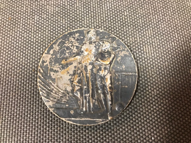 Médaille miniature de l'éducation physique et des sports en bronze avec