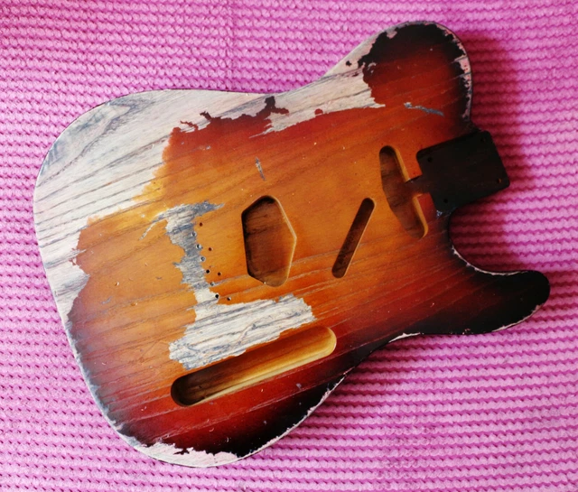 Stratocaster Telecaster Jaguar Relic Guitar Body Ash Alder Nitrocellulose Finish