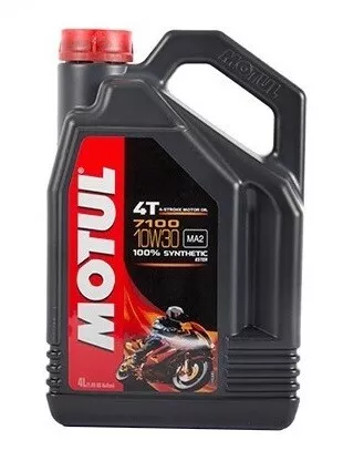 Huile MOTUL 7100 10W30 moto scooter quad Road 4 litres 4 temps 100% synthèse