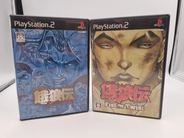 PS2 Garouden Break Blow 1 & 2 - Fist or Twist Sony PlayStation 2 Japan Game
