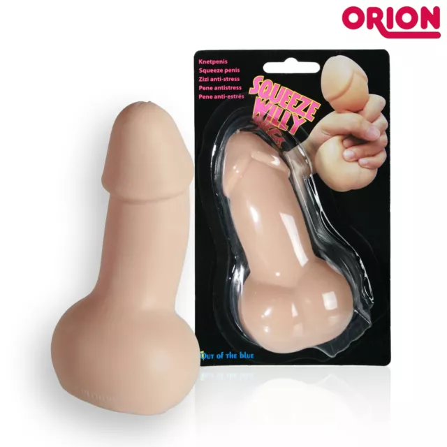 Palla Antistress a forma di Pene Penis Stress Ball with Testicles Squeeze Willy