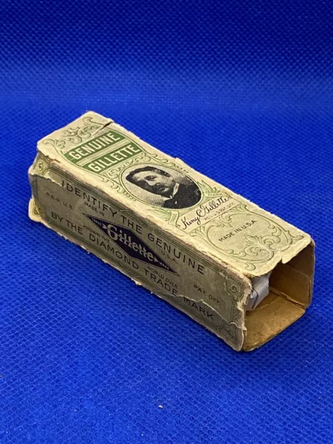 VINTAGE Early 1900’s GILLETTE SAFETY RAZOR BOX