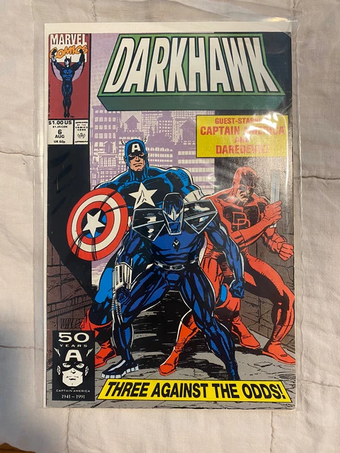MARVEL COMICS: : DARKHAWK Vol. 1 No. 6 Aug  1991 Great Condition!