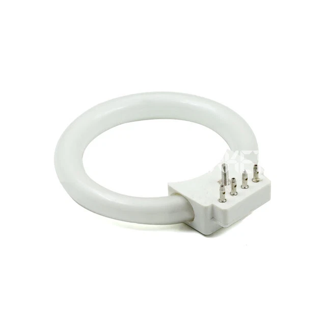 RING LIGHT FLUORESCENT FOR MICROSCOPE 8W 60MM INSIDE DIAMETER WHITE New