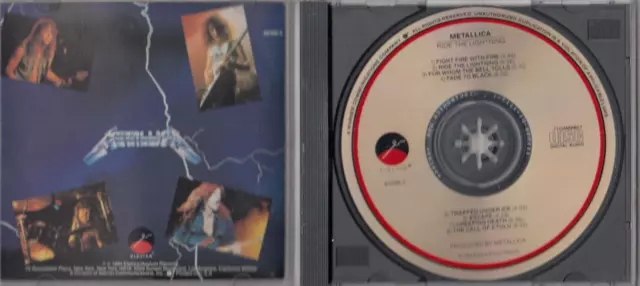 Metallica - Ride the Lightning (CD 1987 Elektra (Label)) EARLY DISCTRONICS PRESS 2