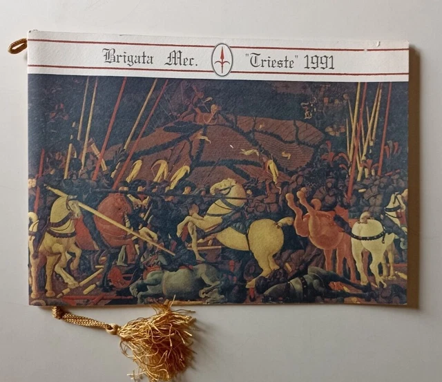 B362 Calendario Brigata Mec. Trieste 1991 Con Cordoncino