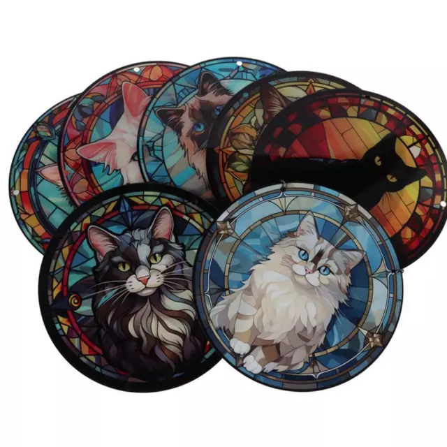 5.9 Inch Cat Theme Window Suncather  Cat Lovers