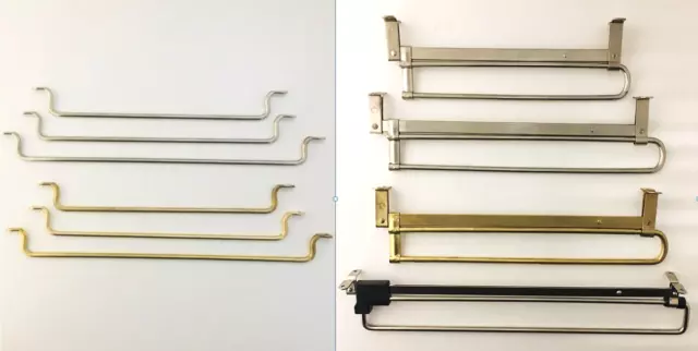 Wardobe Tie Rail, Pull-Out Wardrobe Rail- Various Sizes