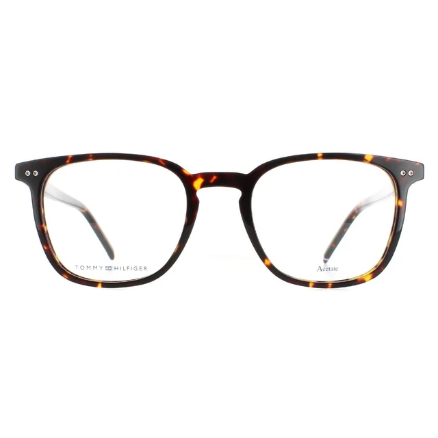 Tommy Hilfiger Lunettes Cadres TH 1814 I2H Mate Ruthénium Marron Havane Homme