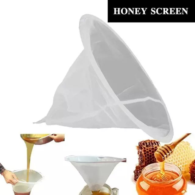 Fiber Bee Beekeeping Honey Strainer Filter Net Screen Apiary Equipment> 9CG H2K1 2