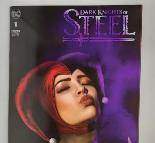 DARK KNIGHTS OF STEEL #1 - Carla Cohen Trade variant cover - Harley Quinn  2