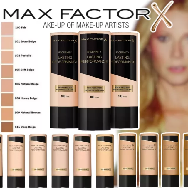 Max Factor Lasting Performance Foundation 35ml langlebiger Allschirm brandneu