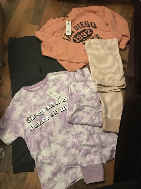 Bundle Girls Clothes Age 8 Joggers, Pyjamas, Sweatshirt Jumper & leggins RRP £28