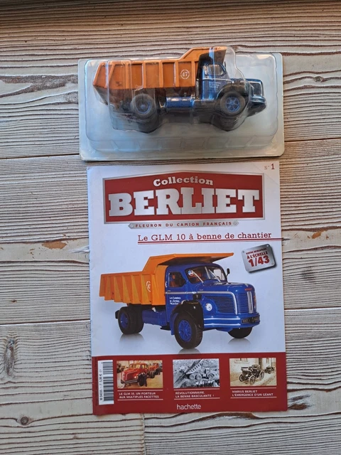 1:43 IXO Hachette Berliet GLM 10 benne carrière Marrel 1953