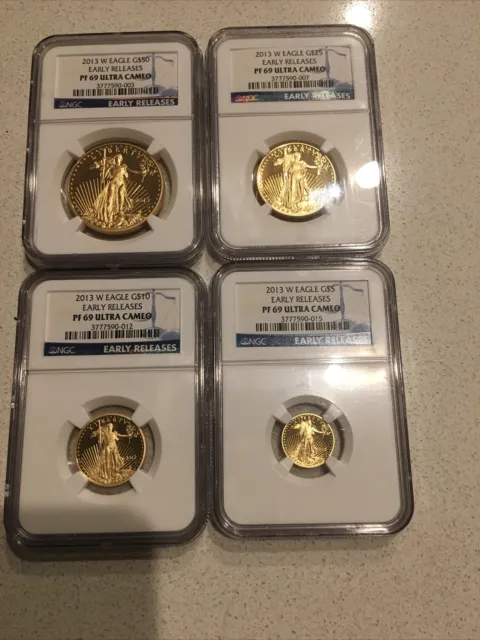 2013 Gold Eagle Proof Set NGC Early Release PR 69