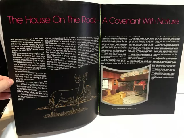 the house on the rock SOUVENIR BROCHURE PROGRAM USED 1982 RARE 3