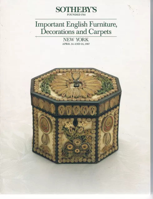 Sotheby's Important English Furniture, Decorations & Carpets - Apr 24-25 1987 #2