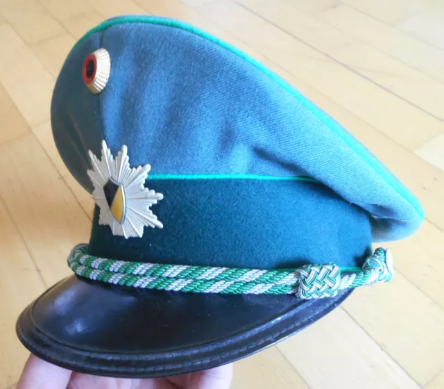 alte Schirmmütze Polizei Baden-Württemberg Offizier grün schöner Zustand 2