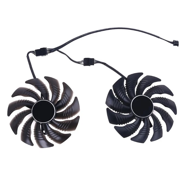 T129215SU Graphics Card Fan for GIGABYTE GTX 1050 Ti Rx 480 470 570 580 GTX1060