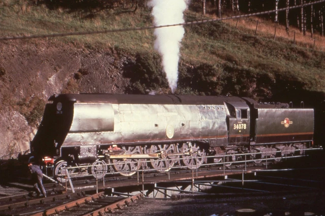 TRANSPORT RAILWAY COLOUR Rail Slide 34078 Ilfracombe 1961 £1.20 ...