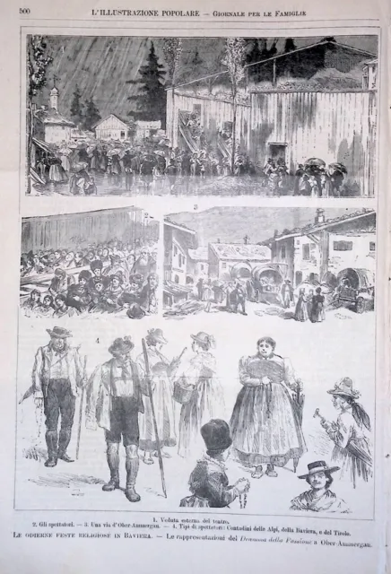 L'Illustration Popular 10 August 1890 Buenos Aires Parties in Bavaria Pro Patria 3
