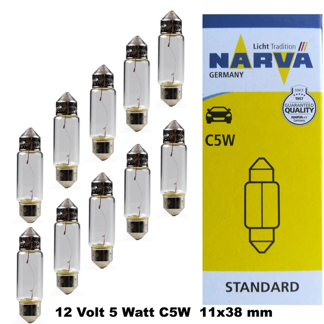 30 Stück Soffitten 12V 5W C5W 11 X 31 Mm Glühlampe Autolampen