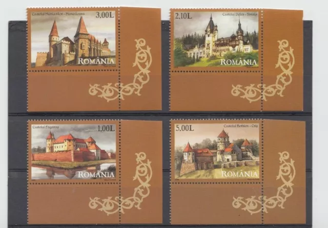 Romania 2008 STAMPS Castles history MNH Sibiu Peles heraldic