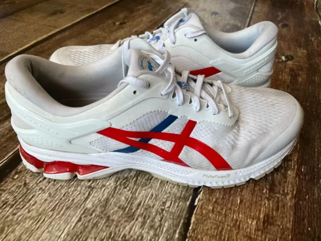 ASICS GEL 1070 Duomax Sneakers White Navy Men s Size 9.5 Athletic