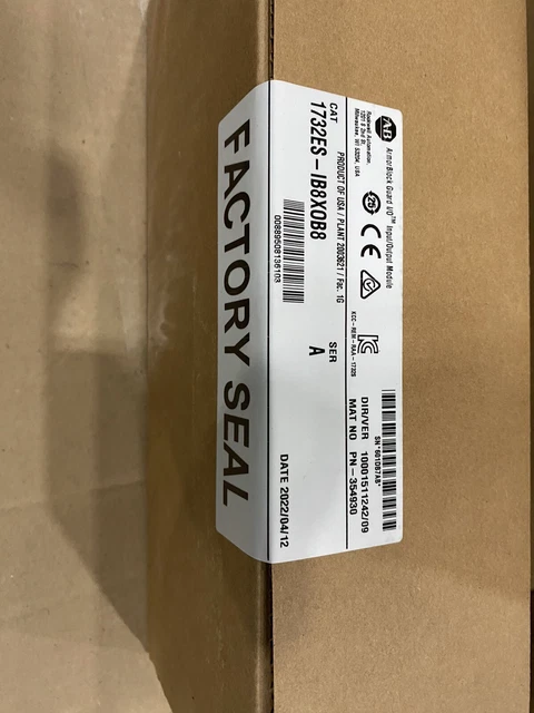 New Sealed Allen-Bradley 1732ES-IB8X0B8 ArmorBlock Guard I/O Input/Output Module