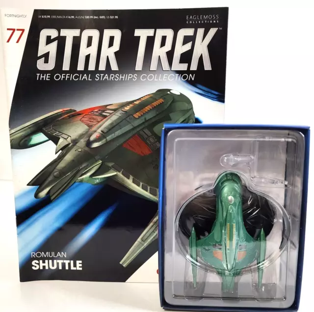 Star Trek ROMULAN SHUTTLE No. 77 Diecast Starships Collection Eaglemoss