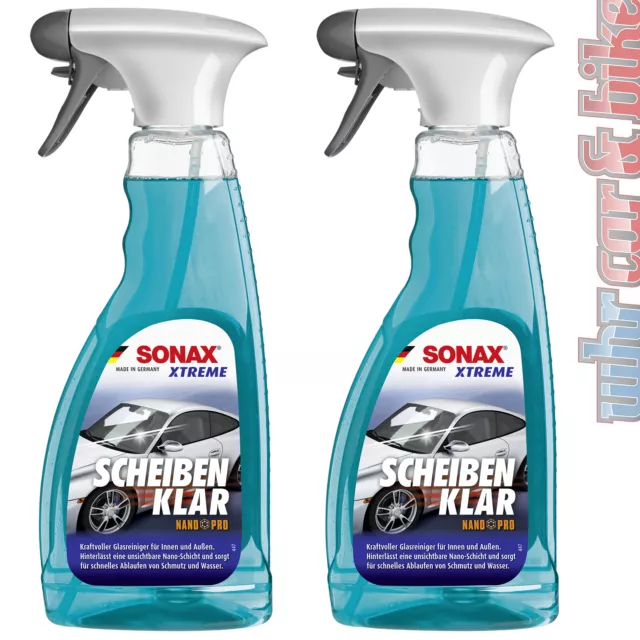 2x Sonax Scheibenreiniger XTREME Scheibenklar NanoPro 500ml Glasreiniger