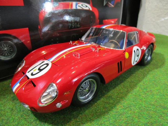 Ferrari 250 GTO #19 Le Mans 1962 - Miniature Kyosho 1/18 Rouge (08432A) Occasion