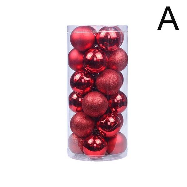 24X CHRISTMAS BAUBLES Tree Balls 2024 Party Wedding Ornament XmasDecor