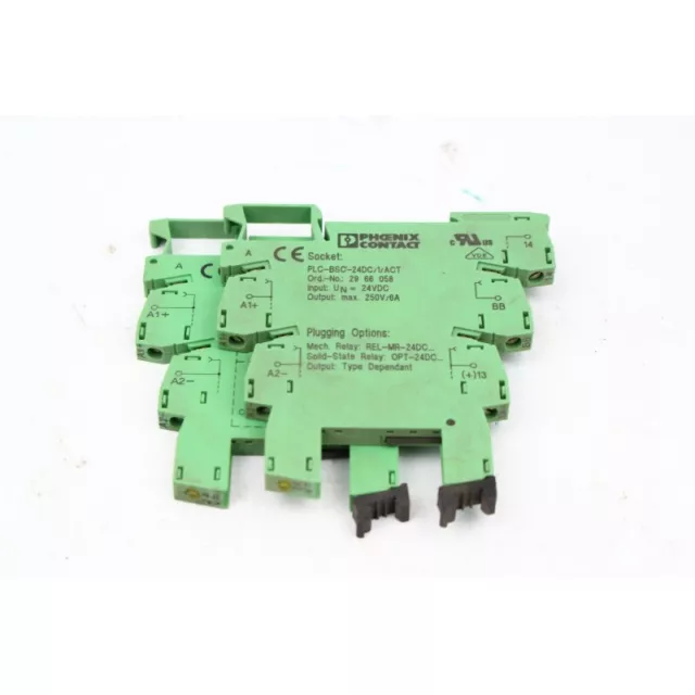 2Pcs Phoenix contact PLC-BSC-24DC/1/ACT (B387)